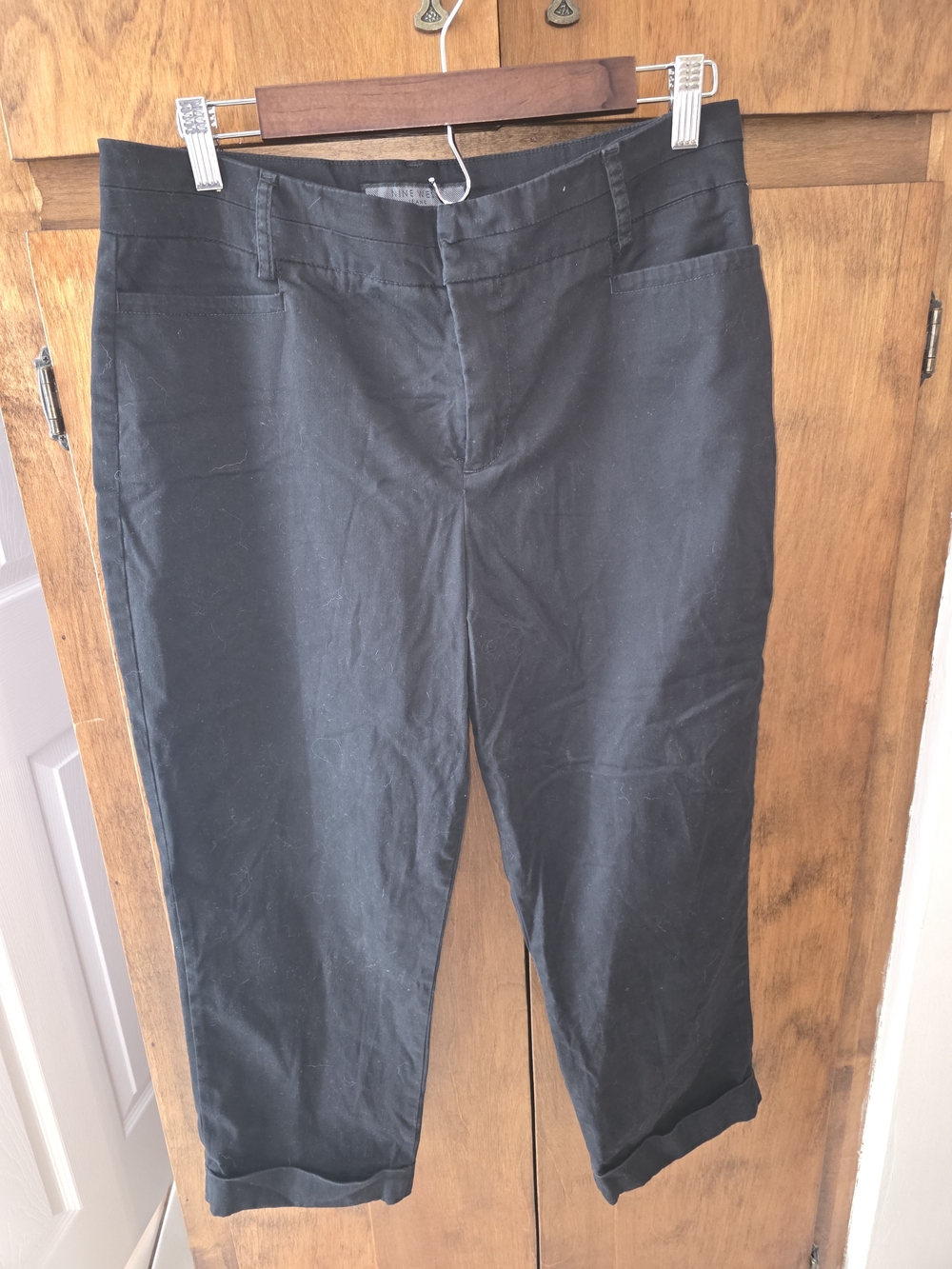Nine West Black Cropped Stretch Jeans
